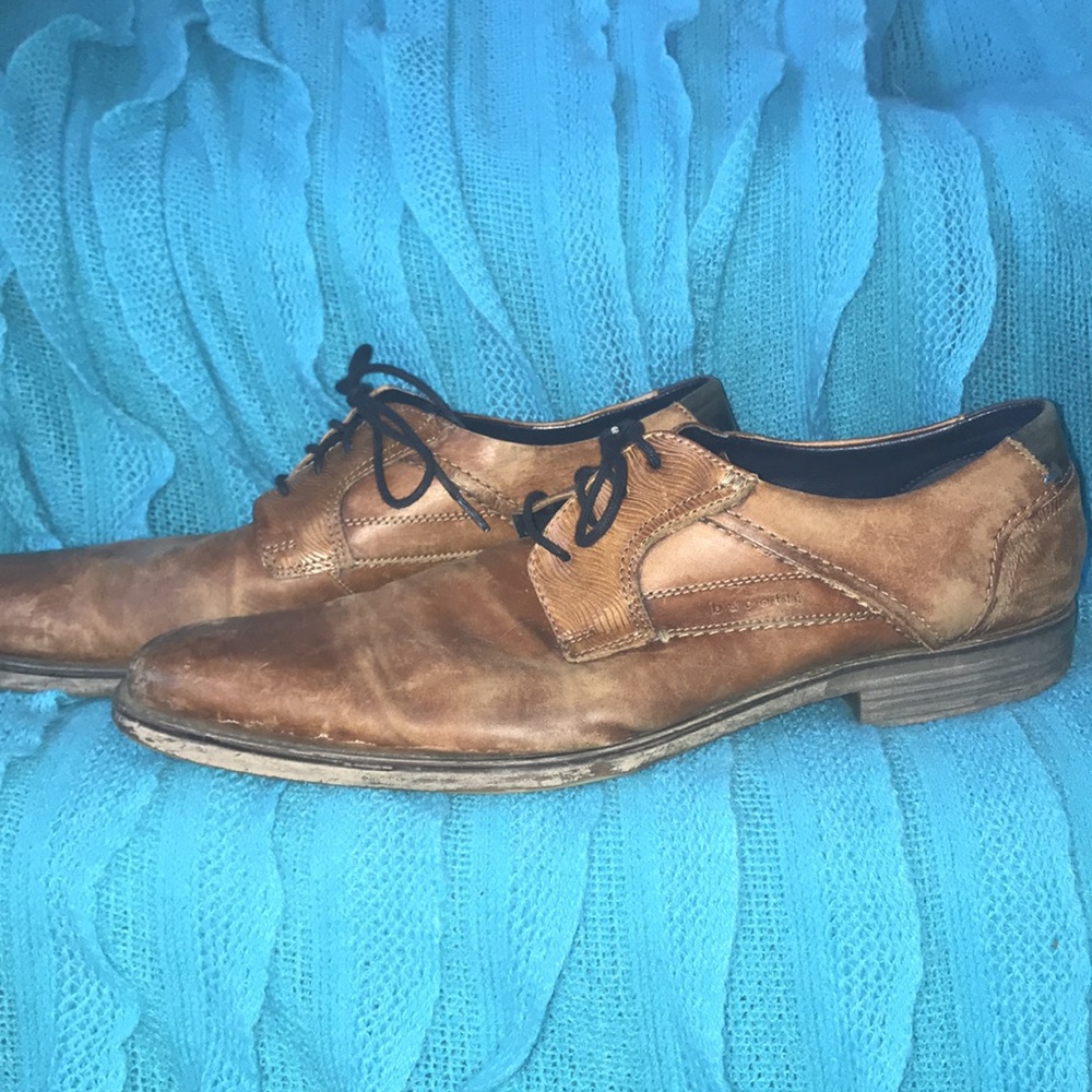 👞 Bugatti Pointed Toe Lace Dress shoes ME16